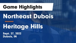 Northeast Dubois  vs Heritage Hills  Game Highlights - Sept. 27, 2022