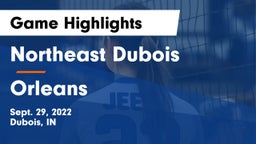 Northeast Dubois  vs Orleans  Game Highlights - Sept. 29, 2022