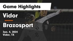 Vidor  vs Brazosport  Game Highlights - Jan. 4, 2024