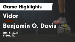 Vidor  vs Benjamin O. Davis  Game Highlights - Jan. 5, 2024