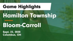 Hamilton Township  vs Bloom-Carroll  Game Highlights - Sept. 22, 2020