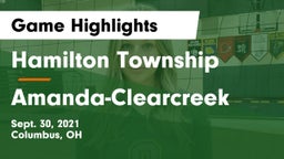 Hamilton Township  vs Amanda-Clearcreek  Game Highlights - Sept. 30, 2021