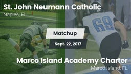 Matchup: St. John Neumann vs. Marco Island Academy Charter  2017