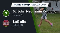 Recap: St. John Neumann Catholic  vs. LaBelle  2017
