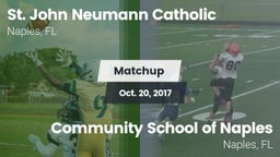 Matchup: St. John Neumann vs. Community School of Naples 2017