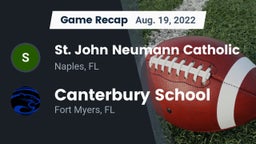 Recap: St. John Neumann Catholic  vs. Canterbury School 2022