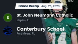 Recap: St. John Neumann Catholic  vs. Canterbury School 2023