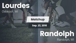 Matchup: Lourdes  vs. Randolph  2016