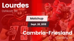 Matchup: Lourdes  vs. Cambria-Friesland  2018