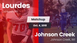 Matchup: Lourdes  vs. Johnson Creek  2018