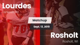 Matchup: Lourdes  vs. Rosholt  2019