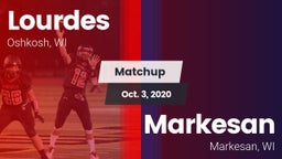 Matchup: Lourdes  vs. Markesan  2020