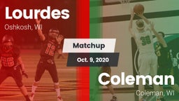 Matchup: Lourdes  vs. Coleman  2020