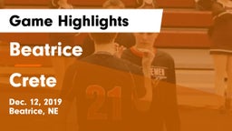 Beatrice  vs Crete  Game Highlights - Dec. 12, 2019