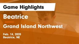 Beatrice  vs Grand Island Northwest  Game Highlights - Feb. 14, 2020