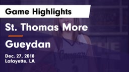 St. Thomas More  vs Gueydan Game Highlights - Dec. 27, 2018