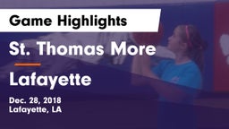 St. Thomas More  vs Lafayette Game Highlights - Dec. 28, 2018