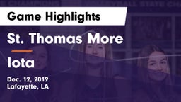 St. Thomas More  vs Iota  Game Highlights - Dec. 12, 2019