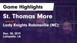 St. Thomas More  vs Lady Knights Robinsville (NC) Game Highlights - Dec. 28, 2019