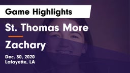 St. Thomas More  vs Zachary Game Highlights - Dec. 30, 2020