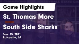 St. Thomas More  vs South Side Sharks Game Highlights - Jan. 15, 2021