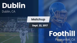 Matchup: Dublin  vs. Foothill  2017