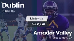 Matchup: Dublin  vs. Amador Valley  2017