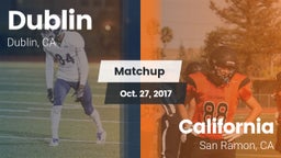 Matchup: Dublin  vs. California  2017