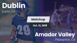 Matchup: Dublin  vs. Amador Valley  2018