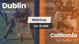 Matchup: Dublin  vs. California  2018