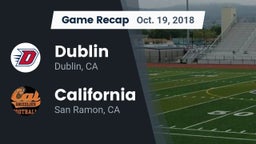 Recap: Dublin  vs. California  2018