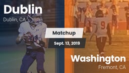 Matchup: Dublin  vs. Washington  2019