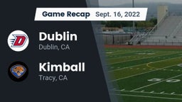 Recap: Dublin  vs. Kimball  2022