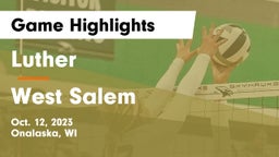 Luther  vs West Salem  Game Highlights - Oct. 12, 2023