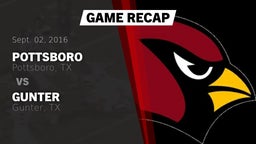 Recap: Pottsboro  vs. Gunter  2016