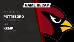 Recap: Pottsboro  vs. Kemp  2016