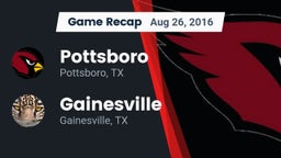 Recap: Pottsboro  vs. Gainesville  2016