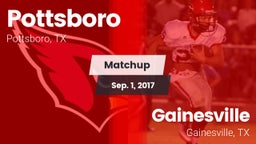 Matchup: Pottsboro High vs. Gainesville  2017