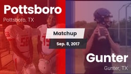 Matchup: Pottsboro High vs. Gunter  2017