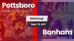Matchup: Pottsboro High vs. Bonham  2017