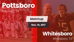 Matchup: Pottsboro High vs. Whitesboro  2017