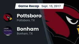 Recap: Pottsboro  vs. Bonham  2017