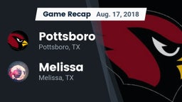 Recap: Pottsboro  vs. Melissa  2018