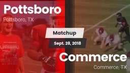 Matchup: Pottsboro High vs. Commerce  2018