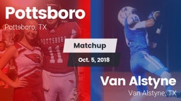 Matchup: Pottsboro High vs. Van Alstyne  2018