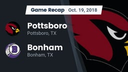 Recap: Pottsboro  vs. Bonham  2018