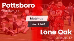 Matchup: Pottsboro High vs. Lone Oak  2018