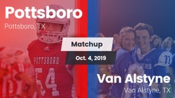 Matchup: Pottsboro High vs. Van Alstyne  2019