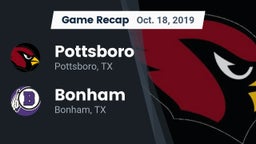 Recap: Pottsboro  vs. Bonham  2019