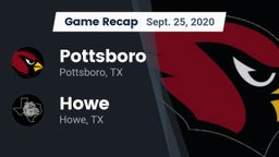 Recap: Pottsboro  vs. Howe  2020